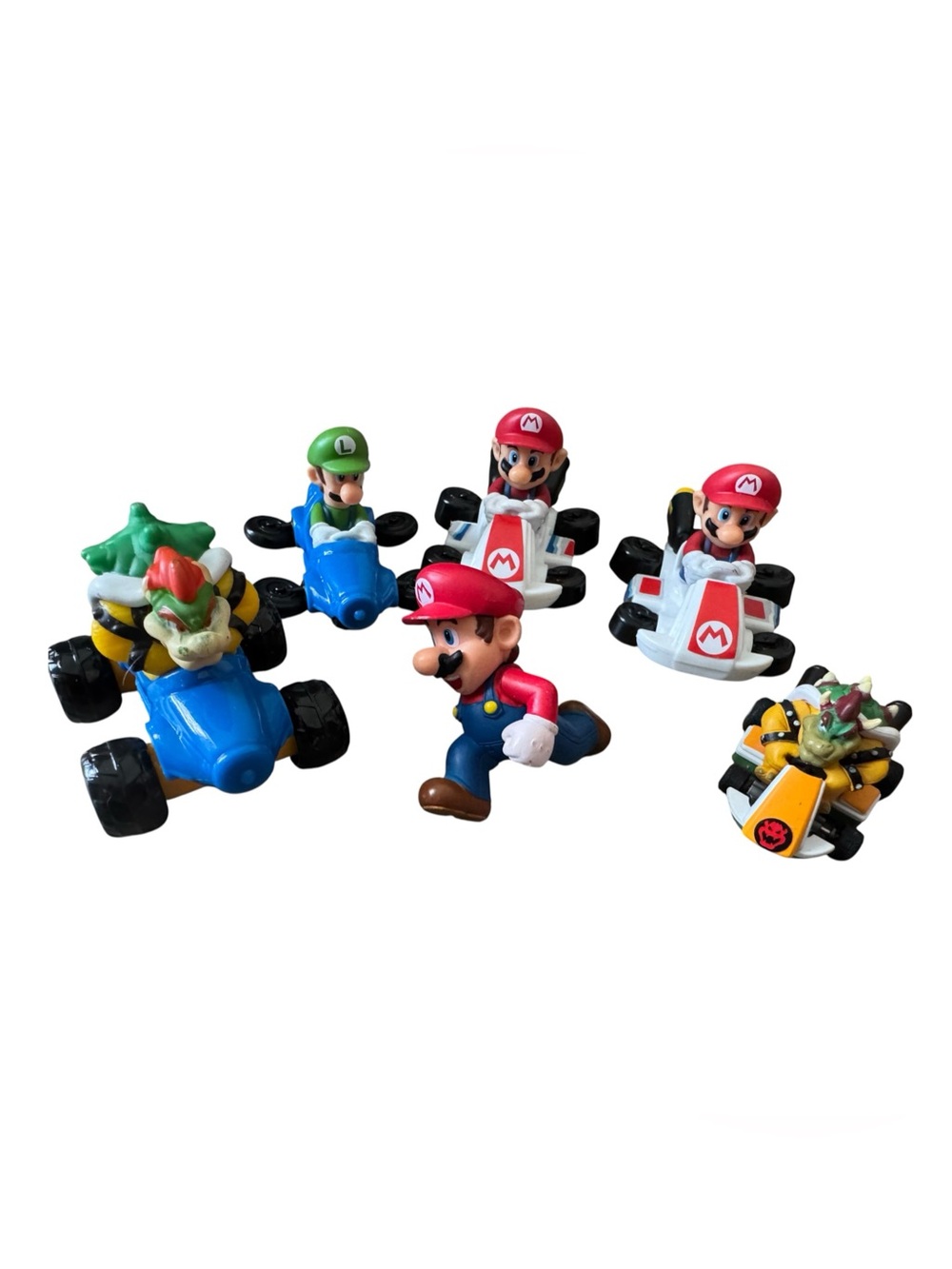McDonald's Mario Kart Happy Meal Toys Lot of 6 Nintendo Figures